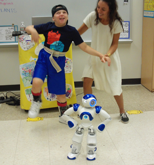 developmentally disabled nj student getting help with robot